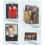 Entertainment Collection Millicent Martin signed photo collection. 4 photos included. Good