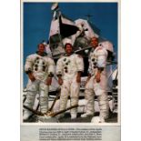 NASA signed Alan Bean Colour Photo 10x8 Inch. Was an American naval officer and aviator,