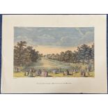 Print. St James Park and Buckingham House Print by the Artist Canalett Delin. Measures 16 x 12