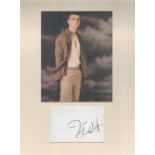 Josh Hartnett 16x12 overall mounted signature piece includes signed album page and a colour photo.