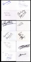 Collection of 12 Footballer signature white cards including names of Tony Parkes, Ray Parlour,