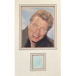 Frank Ifield 18x11 inch overall mounted signature piece includes signed album page and colour photo.