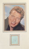 Frank Ifield 18x11 inch overall mounted signature piece includes signed album page and colour photo.