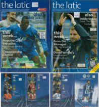 Football Collection of The Latic 2 x programmes Coca-Cola Championship Wigan Athletic v Leicester