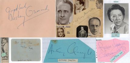 Collection signatures, Christina Foyle, Patricia Karim, Owen Nares, Flora Robson, Lesley Osmond,