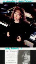 Judy Roberts signed 7x5 inch colour promo photo with accompanying card. Dedicated. Good Condition.