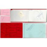 Red Autograph Book with 14 Signatures in total including footballers. Personally signed by Danny