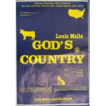 Louis Malle Colour Poster - God's Country Colour Poster - God's Country - German language version (