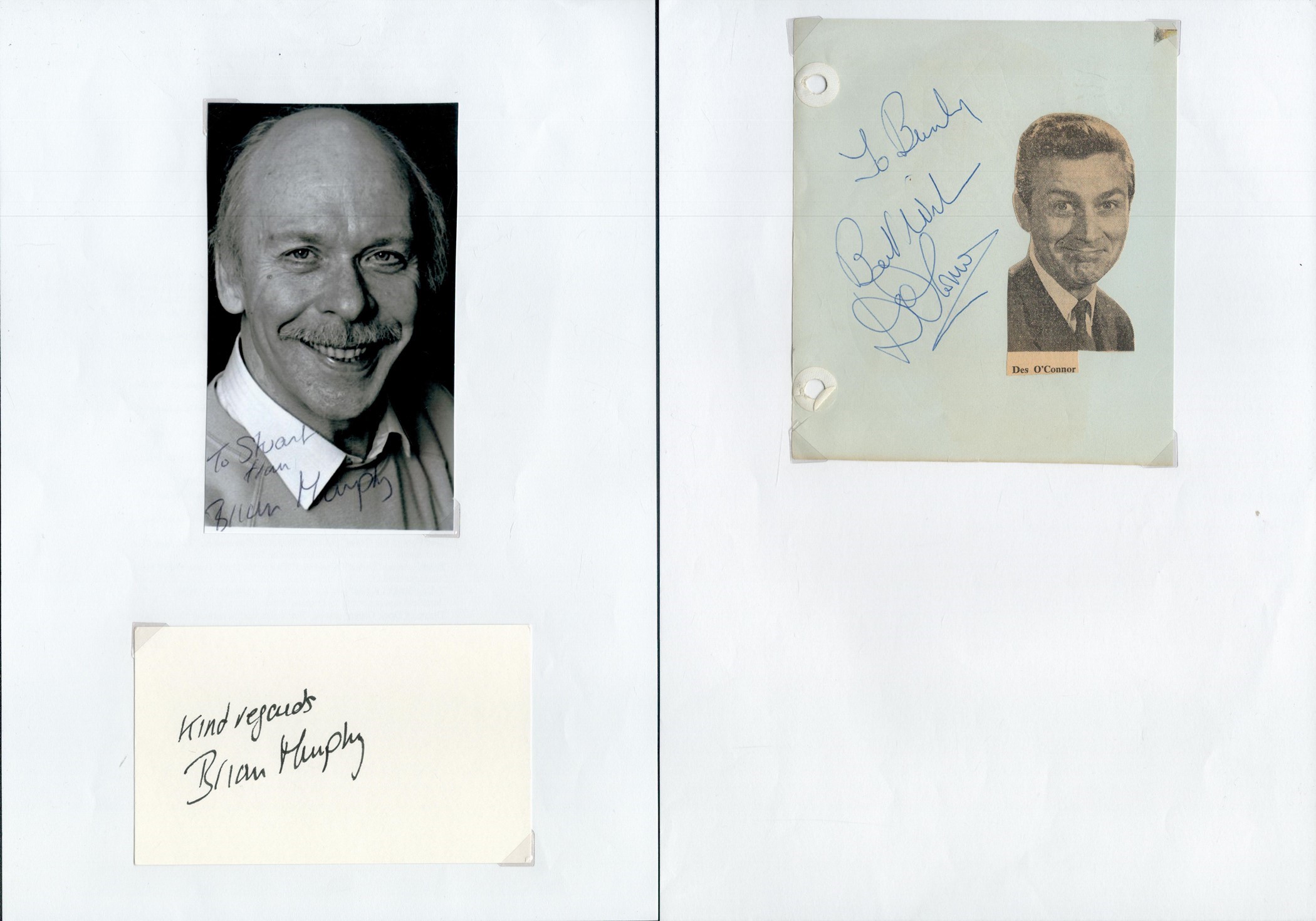 Entertainment collection of 6 signed various sized pictures and album pages including signatures - Image 3 of 3