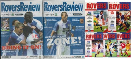 Football Collection of Rovers Review 2 x Programmes vs Everton 14.8.2010. VS Liverpool 5.1.2011