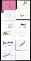 Collection of 12 Footballer signature white cards including names of Stuart McCall, Kevin