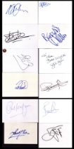 Collection of 12 Footballer signature white cards including names of Stuart Wilson, Fabian Wilnis,