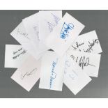 TV/Film collection 10, signed assorted white cards includes great names such as Douglas Fairbanks