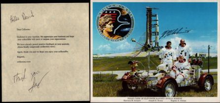NASA Harrison H. Schmitt signed Colour Photo 10x8 Inch Prime Crew Of Eleventh Manned Apollo Mission.