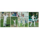 Cricket Collection of 5 signed Colour Photo's 12x8 signatures such as Luke Wright. Andrew Strauss.