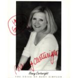 Nancy Cartwright signed 10x8 inch The Voice of Bart Simpson black and white promo photo dedicated.