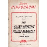 London Hippodrome 'The Caine Mutiny Court-Martial' Theatre Programme June 1956. Good Condition.