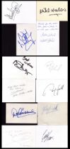 Collection of 12 Footballer signature white cards including names of Phil O'Donnell, David Norris,