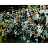 Celtic 2008 squad signed 10x8inch colour photo. Good Condition. All autographs come with a