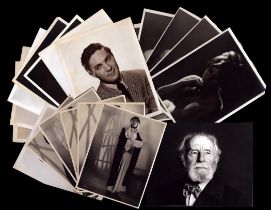 Vintage black and white photo collection of 20 Unsigned images. Good Condition. All autographs
