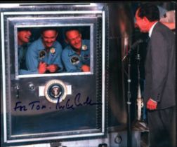 NASA signed Michael Collins Colour Photo 10x8 Inch for Tom was an American astronaut who flew the