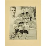 Peter Swan signed England Legend Montage 16x12 Inch Mounted overall size 20x16 Inch. Good