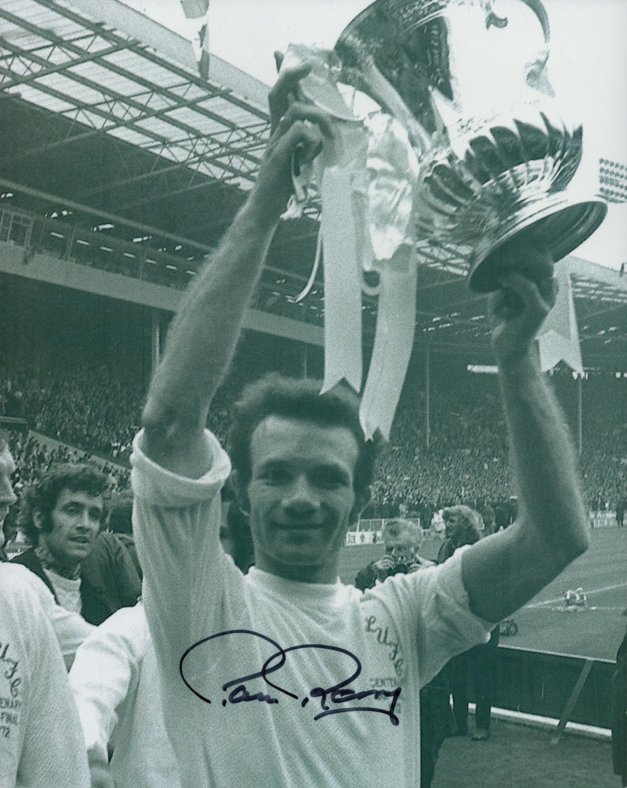 Paul Reaney signed Black and White Photo 10x8 Inch. Is an English former international footballer.