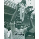 Paul Reaney signed Black and White Photo 10x8 Inch. Is an English former international footballer.