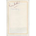 Egon Ronay (chef) signed 8x5 album page an autograph on a page with the facsimile autograph of
