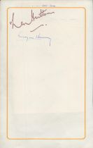 Egon Ronay (chef) signed 8x5 album page an autograph on a page with the facsimile autograph of