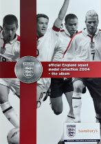 Official England Squad Medal Collection 2004 complete album. UNSIGNED. Good condition Est.