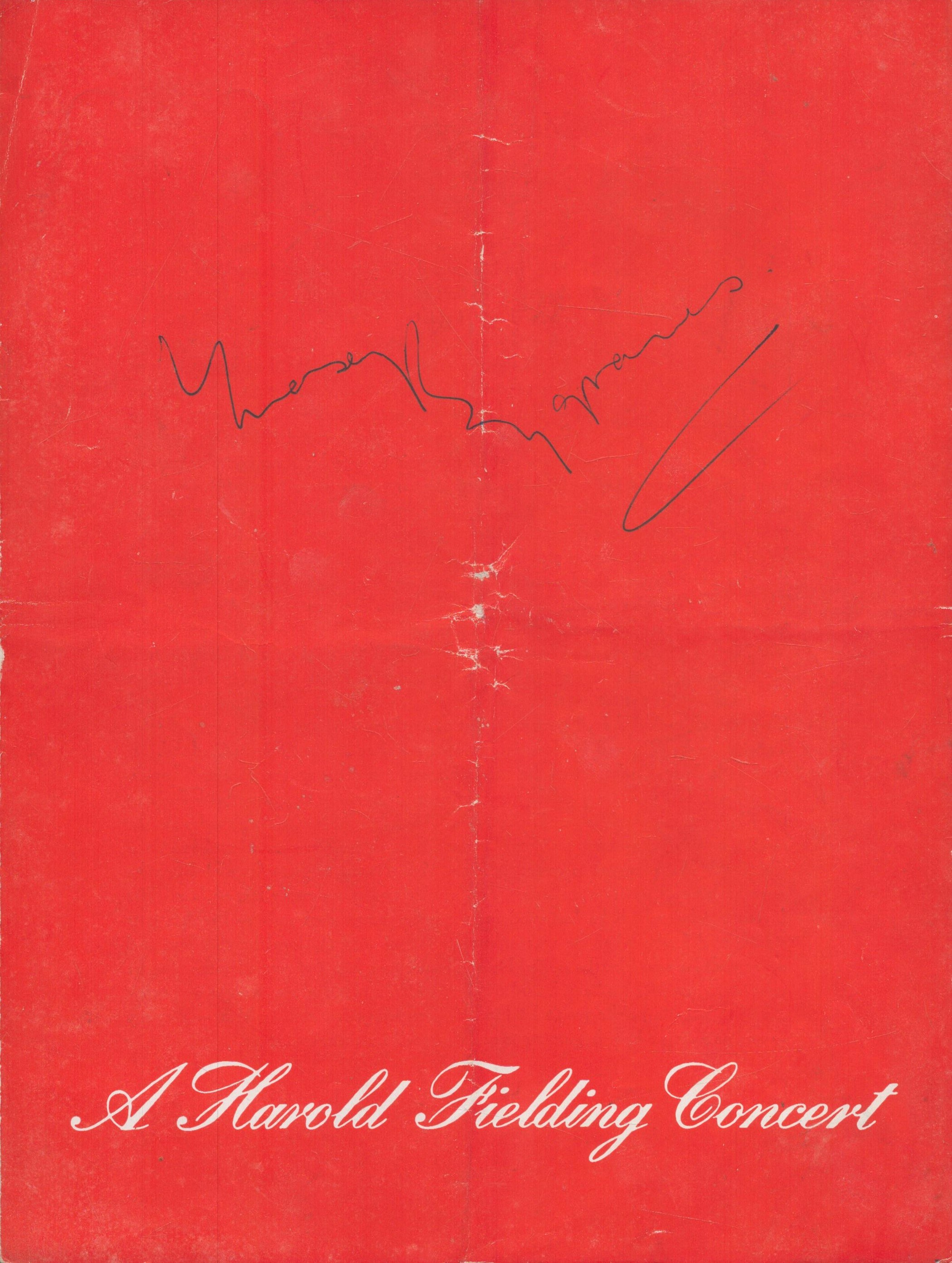 Don Cornell and one other signed 2 A Harold Fielding Concert programme. Good condition Est. - Image 2 of 2