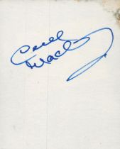 Dave Mackay signed 3.5x3 inch white card. Good condition Est.