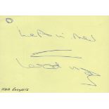 Sir Steve Redgrave signed 6x4inch album page. Good condition Est.