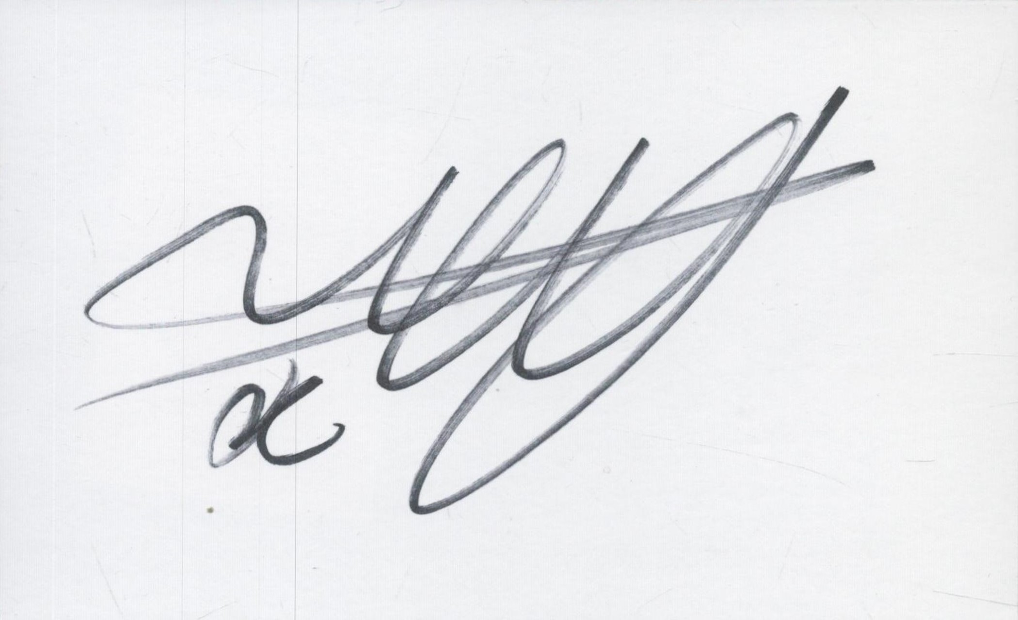 Ross Barkley signed 6x4inch white album page. Good condition Est.