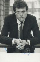 Leslie Grantham signed 5x3inch black and white photo. Good condition Est.