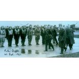WW2 Battle of Britain fighter ace Sqn Ldr Peter Brown AFC 611/41 sqn signed 7 x 3 inch b/w photo,