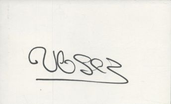 Ulises De La Cruz signed 6x4inch white album page. Good condition Est.