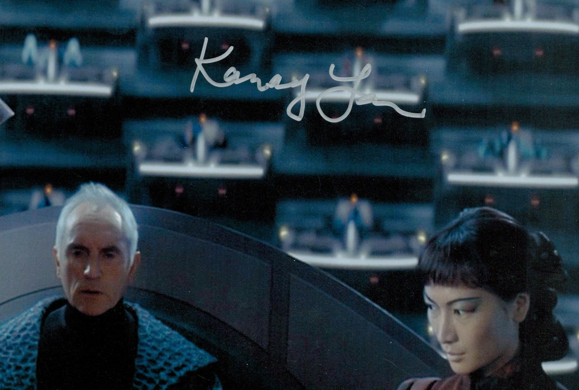 Kamay Lau signed 10 x 8 inch colour Star Wars scene photo. Good condition Est.