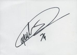 Francis Coquelin signed 6x4inch white card. Good condition Est.