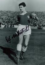 Frank McLintock signed 6x4 inch black and white photo. Good condition Est.