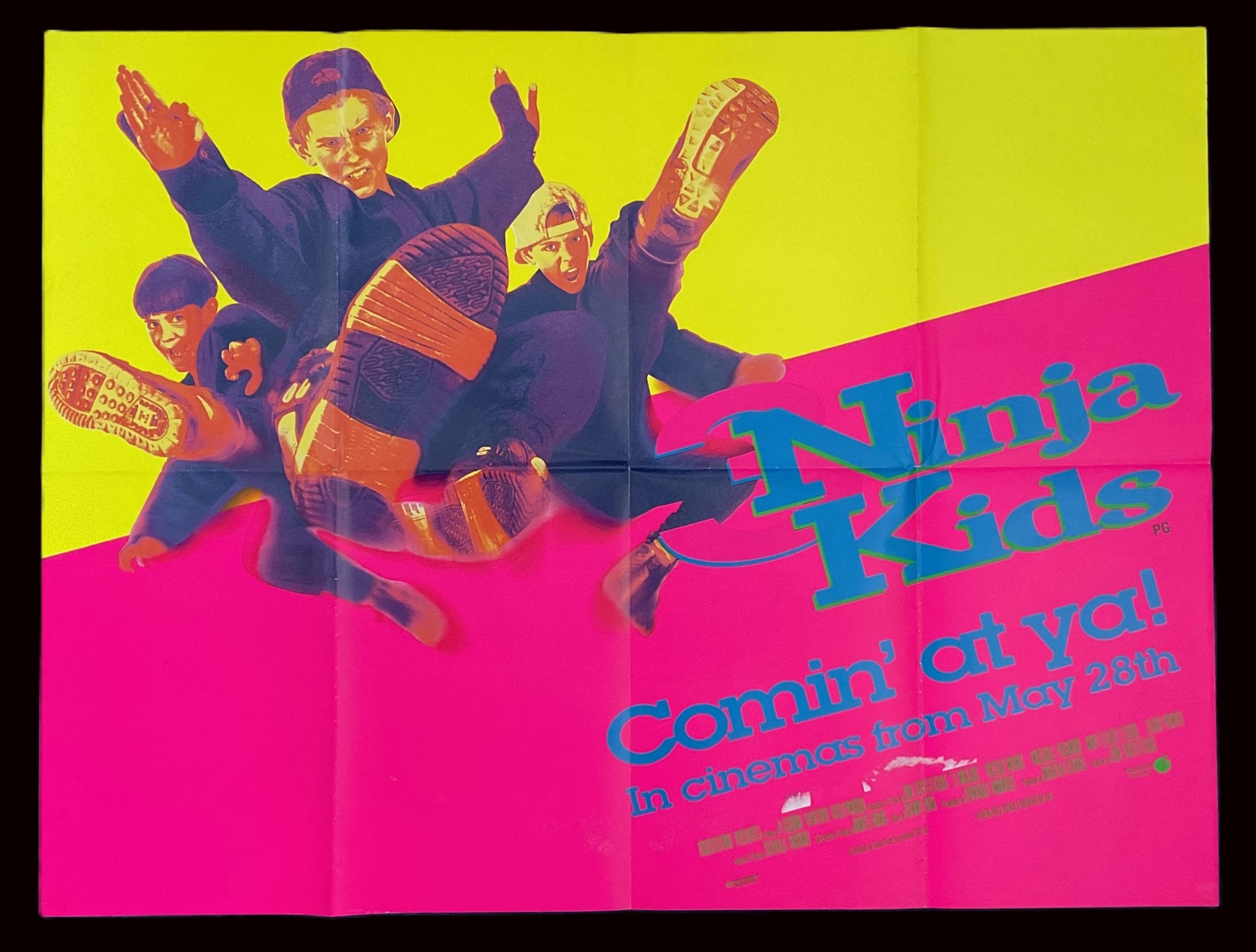 Ninja Kids Comin' at Ya! Original Cinema Movie Poster starring Michael Treanor, Max Elliott Slade,