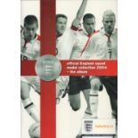 Official England Squad Medal Collection 2004 complete album. Good condition Est.