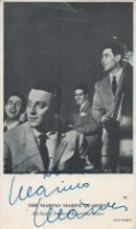 Marino Marini signed 6x4 inch black and white Marino Marini Quartet promo photo. Good condition