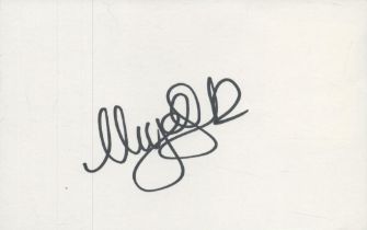 Nigel Spink signed 6x4 inch white album page. Good condition Est.