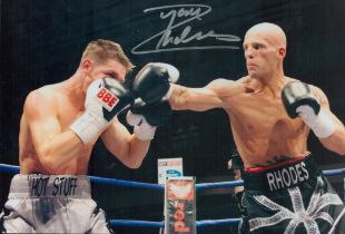Boxing Ryan Rhodes signed 12x8 inch colour photo. Good condition Est.