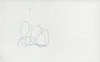 Peter Enckelman signed 6x4inch white album page. Good condition Est.