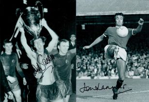 Football. 5 x Collection. Signed Signatures such as Jon Sammels. David Sadler signed Manchester