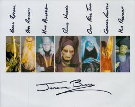 Star Wars Jerome Blake signed 10 x8 inch colour montage photo of the 7 roles he has played. He has