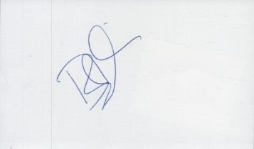 Bobby Mimms signed 5x3 inch white card. Good condition Est.